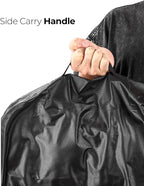 Vacuum Bags for Travel, 180° Open Zipper, IP67 Waterproof, Reusable Space Saver Compression Bags for Backpack, Suitcase(1 Pack, No Pump)