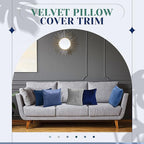 Pack of 6 Decorative Velvet Throw Pillow Covers Solid Square Soft Pillowcase Set Cushion Cases for Sofa Couch Bed Car Christmas Fall Home Decor 18 x 18 inch(Blue Color Scheme)