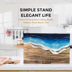 TR-LIFE 4 Pack 10 Inch Large Plate Stands for Display - Metal Plate Holder Stand + Picture Stand + Small Easels for Decorative Plate, Platter, Book, Plaques, Photo Frame, Tabletop Art