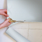 The Master Herbalist Fragrant Fresh Linen SCENTED DRAWER LINERS in a DUCK EGG BLUE GINGHAM Design | Pack of 5 Sheets | Contains Essential Oils | MADE IN THE UK.