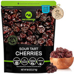 NUT CRAVINGS - Dried Sour Tart Cherries, Lightly Sweetened, Unsulphured (80oz, 5 LB) Tu Bishvat Favorite - Sweet Healthy Snack, Vegan, Kosher, Resealable Bag