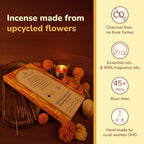 Natural Incense Sticks Variety Pack - (5 Variants) Charcoal Free Inscents-Sticks, Made from Upcycled Flowers | Sacred Insence-Sticks from All Cultures (Inciensos Aromaticos)