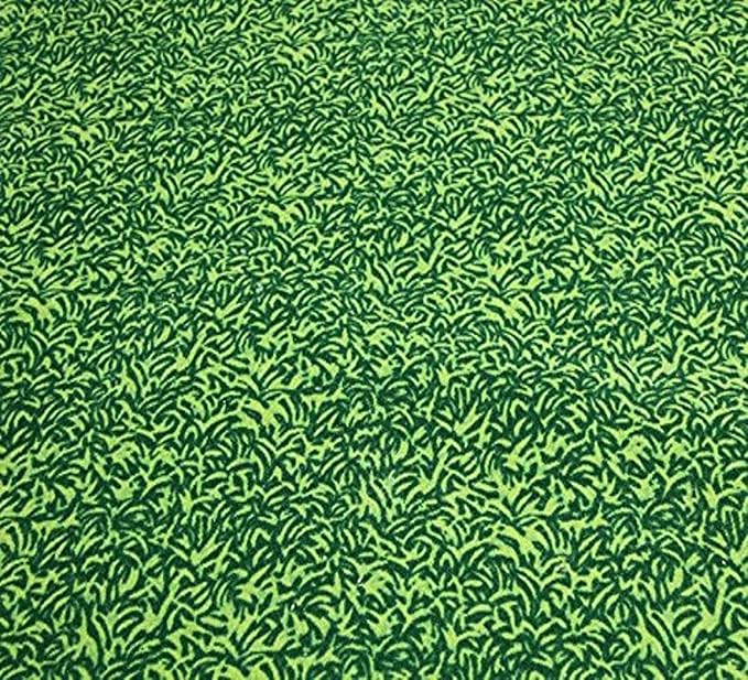 KIDCARPET.COM Grassy Green Field Rug | Active Play Carpet for Preschool Playroom Game Activity Area, 7'6" x 12'