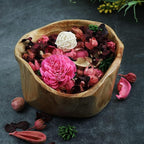 Qingbei Rina Valentine Potpourri,Rose Scented Spring Potpourri Bowl Filler Dried Flower,Pink Decorative Popery,Home Fragrance Perfume,Bathroom Decor,9.8 Oz