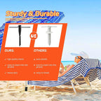 Umbrella Stands for Outside, Heavy Duty Beach Umbrella Sand Anchor Metal Outdoor Umbrella Base In Ground Umbrella Holder Stand No Dig Screw In Ground Anchor