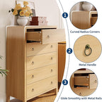 GarveeHome 5 Drawer Dresser for Bedroom, Chest of Drawers, Closet Dresser Storage Cabinet Organizer for Bedroom, Living Room, Hallway & Office