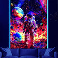 NYZE Astronaut Space Tapestry for Bedroom, Glow in the Dark Room Decor Wall Tapestries, Cool Galaxy Planet Wall Hanging, Wall Hanging for Men Guys Gamer Room Dorm Living Room 44x60 in