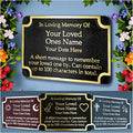 The Metal Foundry Personalised Memorial Angels Metal Plaque For Memory Of A Loved One, Mother, Father Or Grandparents. Wall Mounted As Garden Stones Statue Gift Alternative Idea Handmade In Brass