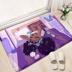 African American Black Girl Magic Rug - Afor Black Magic Girls Area Rug for Bedroom Purple Art Music Girl Carpet for Kids Room Living Room Floor Mats, 2x3 Feet
