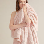 Bedsure GentleSoft Light Pink Twin XL Blanket for Bed - Super Soft Cozy Fleece Blankets for Women, Cute Throws for Girls, Dorm Room Essentials for Girls Teens Back to School, 66x90 Inches