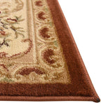 Rugs.com Chateau Collection Rug – 10 Ft Runner Brick Red Medium Rug Perfect for Hallways, Entryways