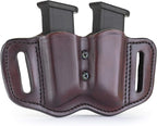 1791 Gunleather 2.2 Mag Holster - Double Mag Pouch for Double Stack Magazines, OWB Magazine Pouch for Belts