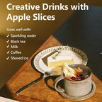 Apple Slices, Dried Apples,7.05 oz /200g,No Added Sugar, Gentle Sweet-Non-Cloying, Concentrated Apple Flavor & Nutrition, Simmer Pot Mix, Simmer Pot Potpourri, for Home Decor, Sweet Wishes, Resealable Bag
