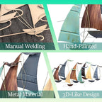 edaknez Large Metal Sailboat Wall Decor, 51" x 26" Ship Wall Art, Coastal Nautical Boat Wall Art Decor, Large Ship Wall Sculptures, for Living Room Bedroom