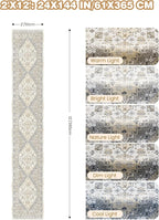Hallway Runner Rug 2x12, Extra Long Washable Runner Rugs with Rubber Backing, Non Slip Runner, Vintage Rug Runners for Kitchen Laundry Room Entryway (Beige,2'x12')