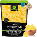 NUT CRAVINGS - Dried Pineapple Chunks, Lightly Sweetened (8oz, 1 Pack) Tu Bishvat Favorite - Sweet Healthy Snack, Vegan, Kosher, Resealable Bag
