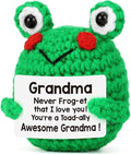 LEJIAJINW Christmas Grandmother Gifts for Grandma, Grandma Christmas Birthday Gift for Women/Gigi/Nana/Grammy/Granny/Grandmother Mothers Day or Valentines, Cute Handmade Crochet Bee Themed Stuff