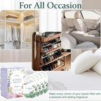 14 PCS Eucalyptus Sachets Bags for Drawers and Closets, Long Lasting Scented Sachets Air Fresheners, Natural Odor Eliminator, Home Fragrance for Wardrobe, Shoe Cabinet, Car & Bathroom Potpourri Bag