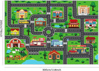 Kids Carpet Car Play Rug, City Life Traffic Road Kids Rug Playmat,Non Slip Children Educational Game Car Mat Area Rug for Playroom Baby Toddler Boys Bedroom Classroom (118X78.7 INCH, Style 1)
