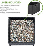 LEWIS&WAYNE Outdoor Umbrella Base with Fillable Planter Box Heavy Duty Patio Umbrella Stand with 4 Wheels Rolling Umbrella Holder for Outdoor Patio Deck Garden