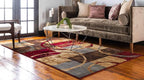 Unique Loom Barista Collection Area Rug - Kouillou (2' 2" x 3' 1" Rectangle, Multi/ Brown)