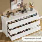 GarveeHome 7 Drawer Dresser for Bedroom, Wide Modern Chest of Drawers, Large Wood Dresser Wooden Storage Organizer for Living Room, Hallway Entryway