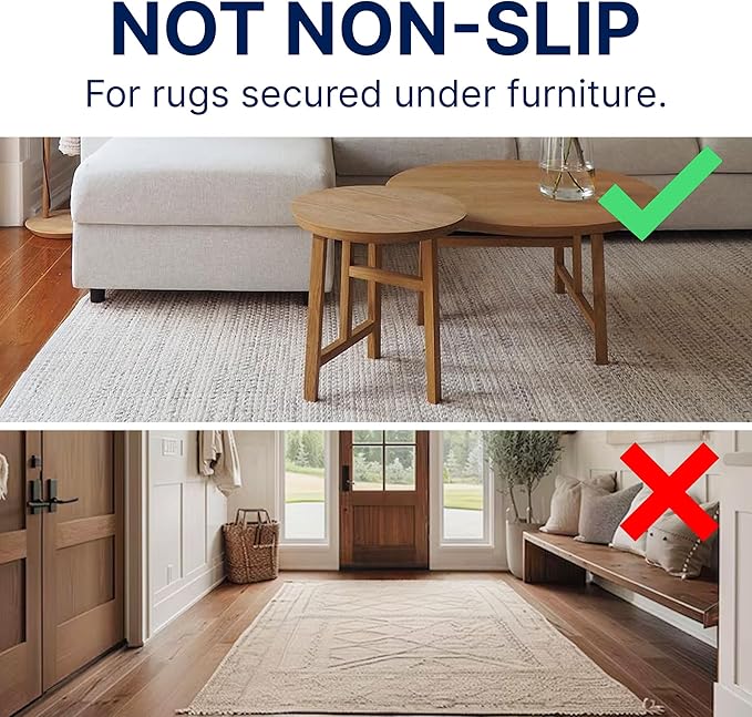 RUGPADUSA - Eco-Plush - 12'x15' - 3/8" Thick - 100% Felt - Extra Cushioned Rug Pad - Available in 3 Thicknesses, Many Custom Sizes