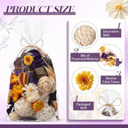 Nuanchu 2 Pack Decorative Balls Potpourri Bowl Filler Decor Natural Vase Bowl Filler Assorted Spherical Rattan Twigs Wicker Balls for Home Decor Centerpiece, No Scent(Purple Series,Delicate Style)