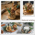 DIY Dried Flowers Kit with Lavender, Pinecone, Scented Orange Slices, Lemon Slices, Cinnamon Sticks for Home Decor, Aroma Diffuser,Christmas Decoration, DIY Crafts Holiday Decor