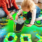 3'x5' Gaming Rug for Boys Room - Colorful 3D Printed Gamer Rug Gaming Decor for Boys Bedroom Green Gaming Area Rug Gaming Room Floor Mat Video Game Area Carpet for Kids Room & Dorm