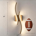 Battery Operated Wall Sconce with Remote Control,10000mAh USB Rechargeable Wireless Minimalist Gold Wall Light,3000K-6000K Dimmable LED Wall Lamp for Bedroom Hallway Background Staircase -1 Pcs