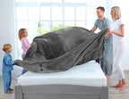 Utopia Bedding Grey 300GSM Fleece Blanket (King Size - 90x102 Inch) Luxury Soft Bed Blanket (Bulk Pack of 9)