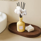 COCORRÍNA Reed Diffuser – Clean Cotton Scent, 6.76 oz Essential Oil with Sticks & Real Cotton, Long-Lasting Fragrance for Bedroom or Bathroom Décor