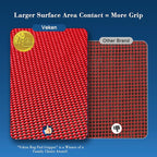 Veken 6x9 Ft Rug Pad Gripper for Hardwood Floors, Non Slip Red Rug Pads for Area Rugs, Thick Rug Grippers for Tile Floors, Under Carpet Anti Skid Mat, Keep Your Rugs Safe and in Place