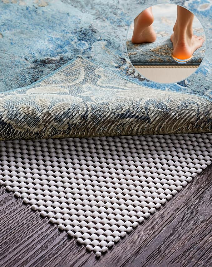 Veken Runner Rug Pad Gripper for Hardwood Floors, Non Slip 2.5x7 Ft Rug Pads for Area Rugs, Thick Rug Grippers for Tile Floors, Under Carpet Anti Skid Mat, Keep Your Rugs Safe and in Place