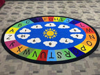 Genki - Classroom Rug for Kids - Education Classroom Carpet for Children - Colorful Seating Area - Large Elementary Classroom Rugs - Kids Seating for School Playroom | Oval 9'9"x6'6"