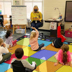 Booooom Jackson Classroom Rug Large Colorful Classroom Carpet with Non-Slip Backing, 9 x 12 ft Children's Classroom Seating Rug Elementary