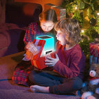 Night Light Bluetooth Speaker, Gifts for 10 11 12 13 14 15 Years Old Boys Teenager Girls, All-in-1 Dual Alarm Clock, Touch Sensor Bedside Lamp, 48 RGB Color Chang, MP3 Player, Wireless Speaker