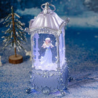 Snow Globe Lantern with Violin Girl – Shatterproof, 8 Songs Musical Box, Automatic Snowfall, Led Light, USB or Battery Powered,for Valentine’s Day Gifts Present Birthday Home Fall Decoration, Silver