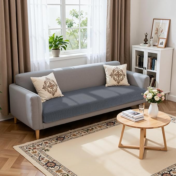 Hokway Stretch Couch Cushion Slipcovers X-Large Reversible Cushion Replacement Slipcovers Sofa Cushion Covers