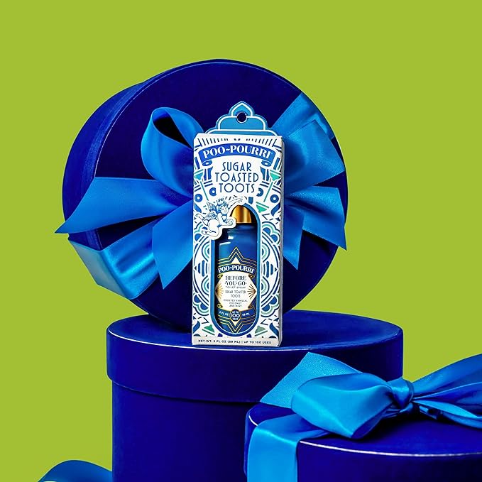 Poo-Pouri Before-You-Go Holiday Toilet Spray, Sugar Toasted Toots, 2 Fl Oz - Frosted Vanilla, Coconut and Mint