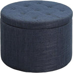 Convenience Concepts Designs4Comfort Round Shoe Storage Ottoman
