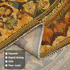 Lifeel Orange Mandala Tapestry, Boho Hippie Medallion Tapestries Home Decor for Bedroom Living Room Dorm, 60x80 inches