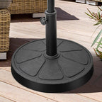 Tangkula Umbrella Base, 31 lbs Capacity Heavy-Duty Patio Outdoor Round Umbrella Stand for 9 ft Umbrella, Fit for 1.5-1.9 inches Table Market Offset Pool Umbrella, Weighted Umbrella Base