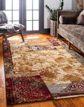 Unique Loom Barista Collection Area Rug - Arusha (9' x 12' Rectangle, Beige/ Black)