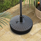 Giantex 75lbs Fillable Umbrella Base, 20 inch Water and Sand Filled Umbrella Stand, Fit 1.5"-1.9" Umbrella Pole, HDPE Weighted Market Table Umbrella Holder for Outdoor Deck Garden Poolside