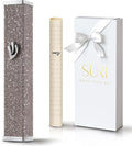 SURI Mezuzah Case Sparkling Brown 3" (8cm) – Candy Collection | Modern Jewish Door Décor