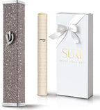 SURI Mezuzah Case Sparkling Brown 3" (8cm) – Candy Collection | Modern Jewish Door Décor