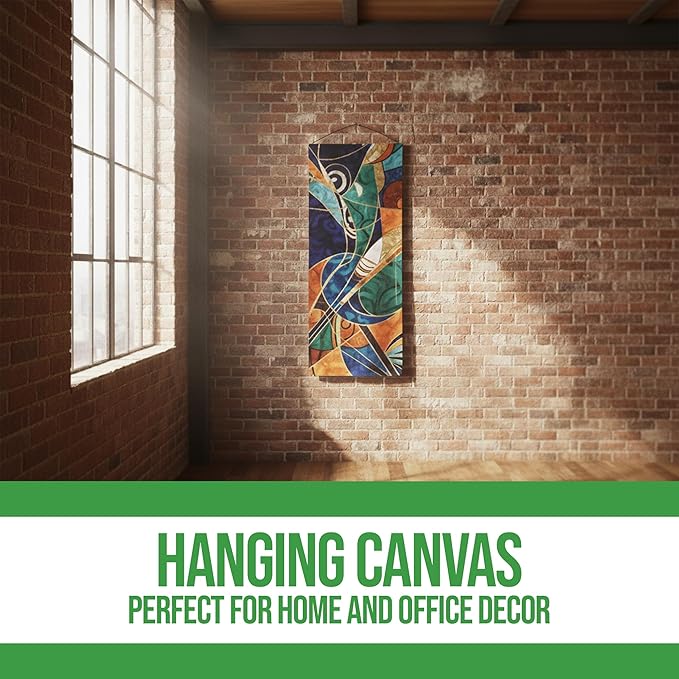 Custom Hanging Canvas Wall Art (16”x35”) by BCB Print | Personalized Picture Banner | Ready to Hang Vertical Home Decor | HD Print Bedroom & Living Room Wall Art | Express Dispatch/Ship | Made in USA