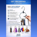 Rolly Hanger® Closet Space Saver – Premium Rotating Aluminum Organizer for Belts, Ties, Hats & Handbags – Heavy Duty 360° Swivel – Declutter & Maximize Storage (3 Pack)